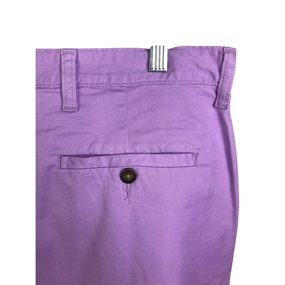 George Shorts Mens Size 34 Purple Angle Pockets Above the Knee Flat Front - Picture 2 of 6